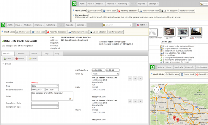 screenshot of Animal Shelter Manager